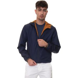 Fay Giubbino leggero con zip Blu Poliammide Uomo