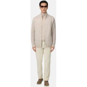 Boggi, Cardigan In Maglia In Cashmere, Uomo, Ghiaccio, Taglia: L