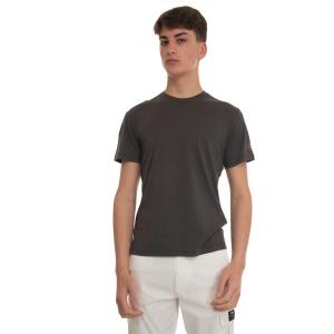 Ecoalf T-shirt Barrialf Grigio Cotone riciclato Uomo