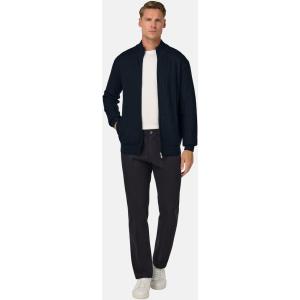 Boggi, Full Zip In Maglia Di Lana Merino, Uomo, Navy, Taglia: L
