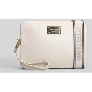 Borsa a spalla Flat Flowe in Gomma Taupe