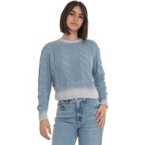 Guess Maglia Celeste Cotone Donna