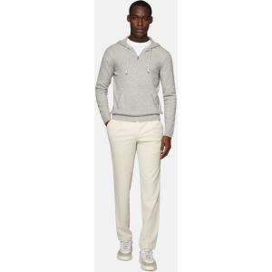 Boggi, Maglia Mezza Zip Con Cappuccio Grigia In Cashmere, Donna, Grigio, Taglia: XL