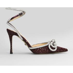 Decollete  in Glitter Bordeaux