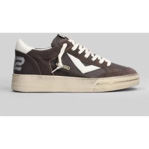 Sneakers Kyle in pelle e camoscio Marrone