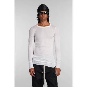 T-Shirt Rib ls t in Cotone Bianco