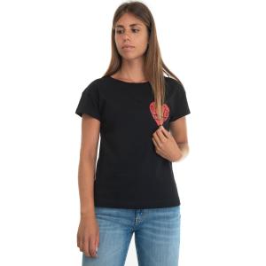 Love Moschino T-shirt girocollo Nero Cotone Donna