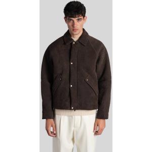 Giacca in Pelle in Pelle Marrone