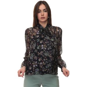 Max Mara studio Camicia in seta Alfeo Nero-verde Seta Donna