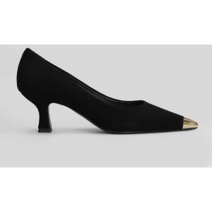 Decollete  in Camoscio Nero