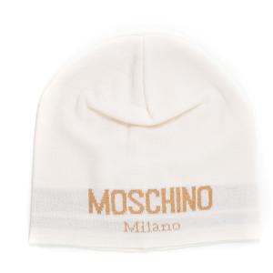 Moschino Cappello Bianco Lana Donna