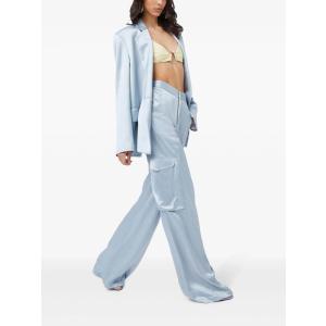 Pantaloni Cargo In Raso Gcds Blu Taglia 38 Gcds  Taglia 38