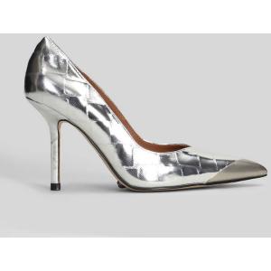 Decollete Regent Poin Court in Pelle Argento