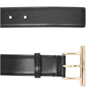 Cintura In Pelle Alexander Mcqueen Nero Taglia 80 Alexander Mcqueen  Taglia 80