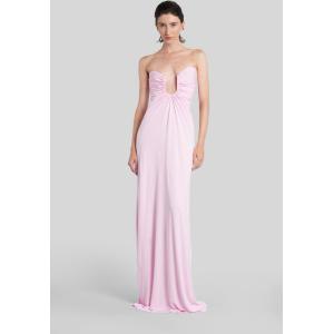 Abito lungo  in viscosa Rosa