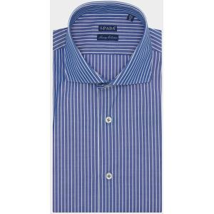 Camicia in cotone collo francese a righe