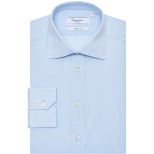 Camicia permanent azzurra, slim imola francese