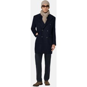Boggi, Cappotto Doppio Petto In Lana, Uomo, Navy, Taglia: 46