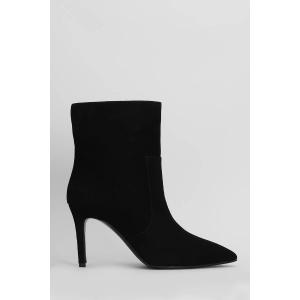 tronchetti tacco alto  in Camoscio Nero