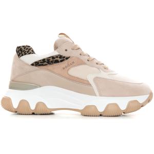 Hogan Sneakers alta Beige Pelle Donna