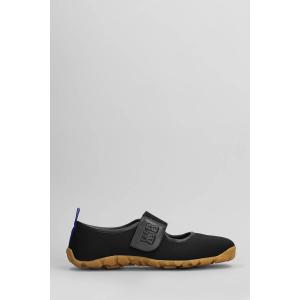 Sneakers  in pelle e tessuto Nero