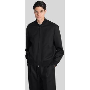Giacca Bomber  in Lana Nera