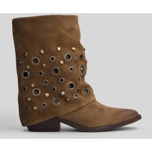 tronchetti texani in Camoscio Cuoio naturale