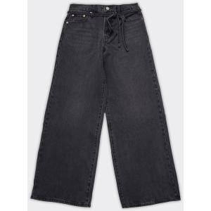 Levi's Jeans Woman XL Straight 'Influential Lady' Denim Nero