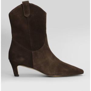tronchetti tacco alto Rigel Booties 50 in Camoscio Marrone