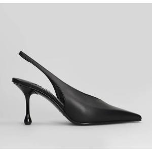 Decollete Isa 80 in Pelle Nera