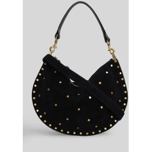 Borsa a spalla Oskan soft zip in Camoscio Nero