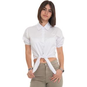 Guess Camicia da donna in cotone Bianco Cotone Donna