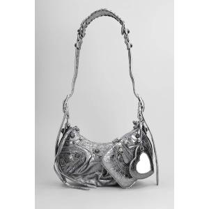 Borsa a spalla Le cagole xs in Pelle Argento