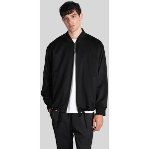 Giacca Bomber Giare in Lana Nera