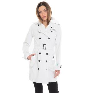 Save the Duck Spolverino doppio petto Audrey Bianco Poliestere (fibre riciclate) Donna