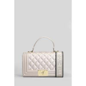 Borsa a spalla Flat Square M in Gomma Taupe