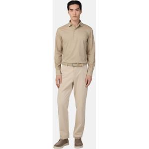 Boggi, Polo In Jersey Giapponese, Uomo, Beige, Taglia: L
