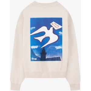 Felpa VOGUE Icons ecru con stampa della copertina sul retro