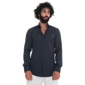 BOSS Camicia classica da uomo P-HANK-SPREAD Blu Cotone Uomo