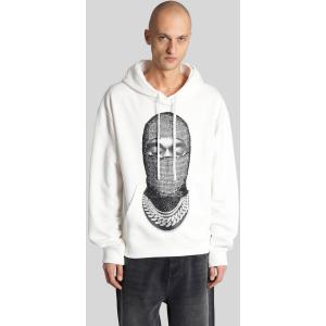 Felpa in Cotone Bianco