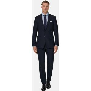 Boggi, Abito Micro Fantasia In Misto Lana, Uomo, Navy, Taglia: 48