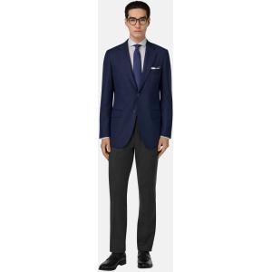 Boggi, Giacca Micro Fantasia In Pura Lana, Uomo, Navy, Taglia: 46