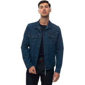 Kiton Giubbino in jeans Denim medio Elastan Uomo