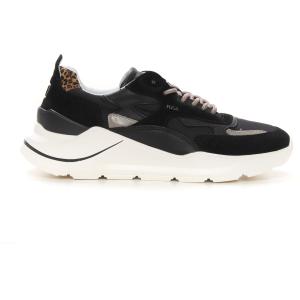 D.A.T.E. Sneakers con lacci  fuga  Nero Pelle Donna