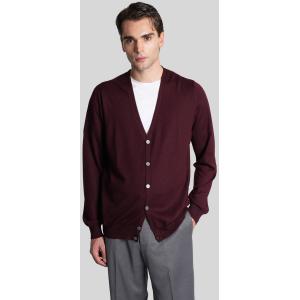 Cardigan Kieran in Lana Bordeaux