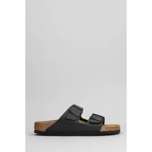 Sandali flats Arizona in Pelle Nera