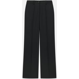 Boggi, Pantaloni In Pura Lana Travel, Donna, Nero, Taglia: M