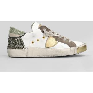 Sneakers Prsx Low in Pelle Bianca