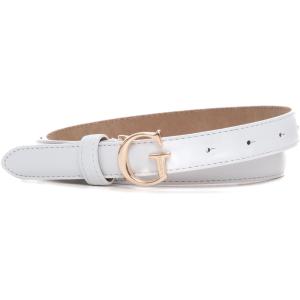 Guess Cintura sottile in pelle Bianco Pelle Donna