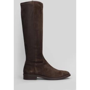 Stivali tacco basso  in Camoscio Testa di Moro